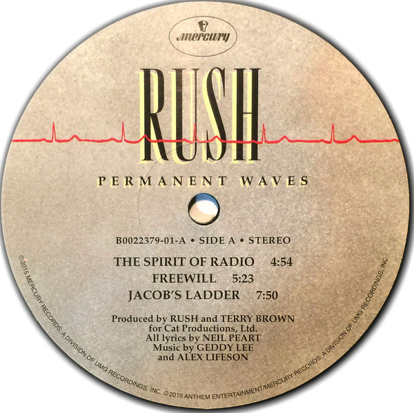 Rush : Permanent Waves (LP, Album, RE, RM, 180)