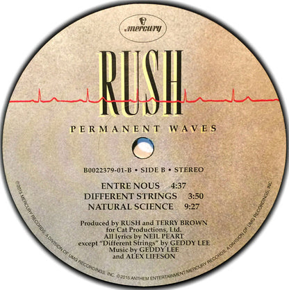 Rush : Permanent Waves (LP, Album, RE, RM, 180)