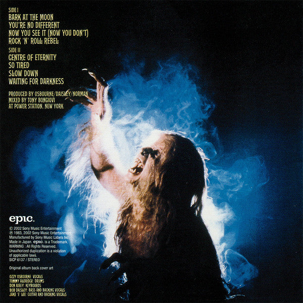 Ozzy Osbourne = Ozzy Osbourne : Bark At The Moon = 月に吠える (CD, Album, RE, RM)