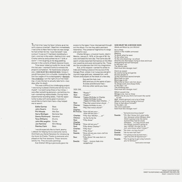 Joni Mitchell : Mingus (LP, Album, SP )