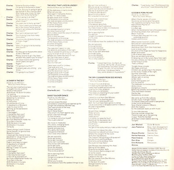 Joni Mitchell : Mingus (LP, Album, SP )