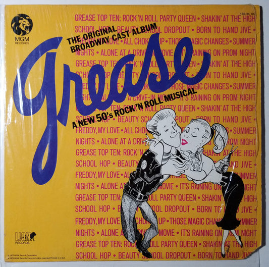 Various : Grease - The Original Broadway Cast Album (LP, Album)