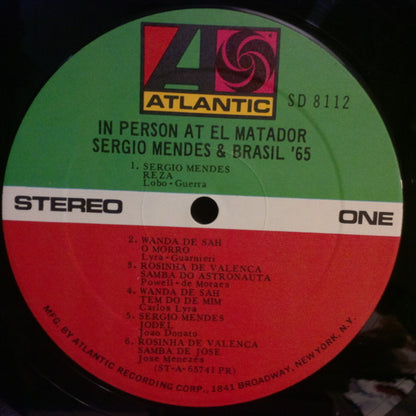 Sergio Mendes And Brasil '65* : In Person At El Matador (LP, Album, RE)