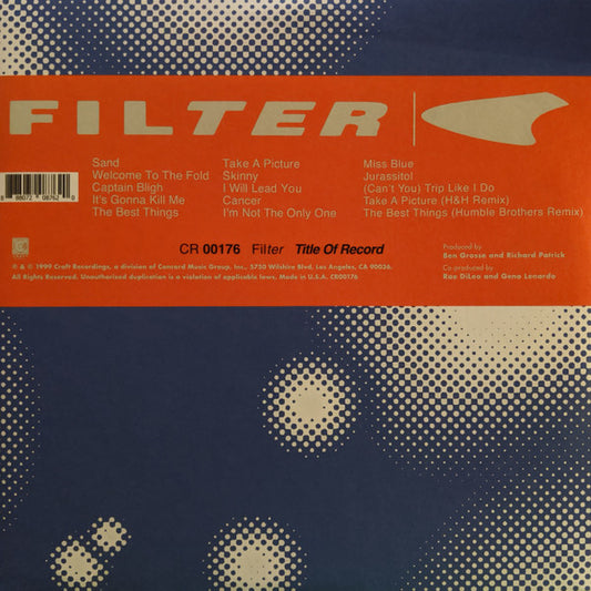 Filter (2) : Title Of Record (2xLP, Album, RE, 20t)
