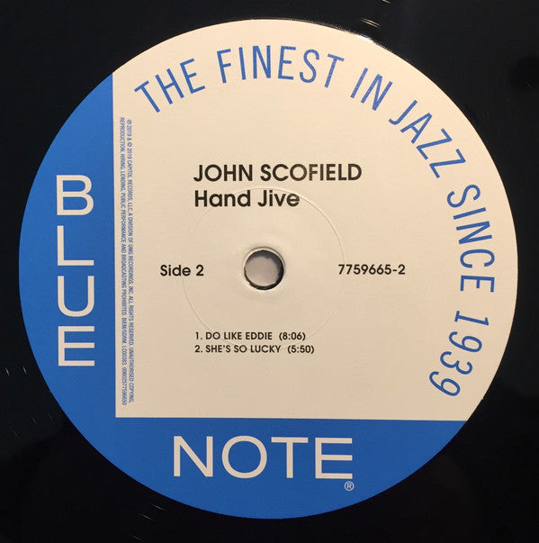 John Scofield : Hand Jive (2xLP, Album, RE, 180)