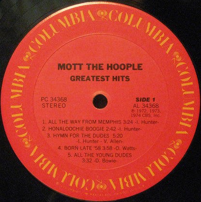 Mott The Hoople : Greatest Hits (LP, Comp, Pit)