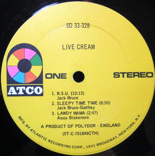 Cream (2) : Live Cream (LP, Album, Ter)