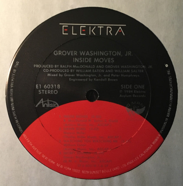 Grover Washington, Jr. : Inside Moves (LP, Album, Clu)