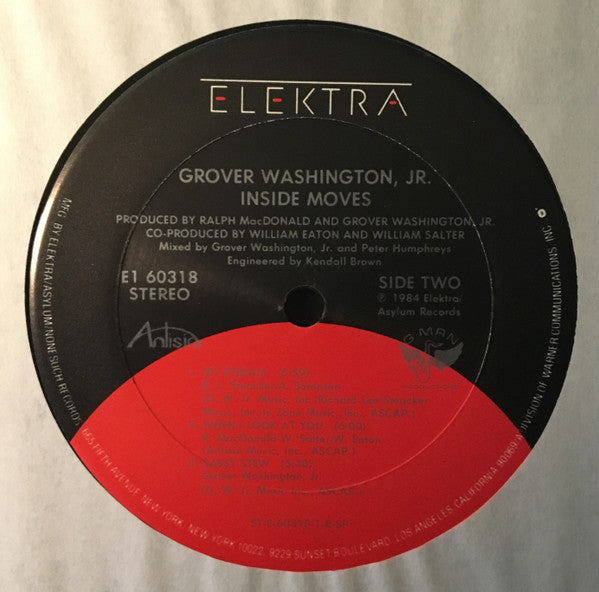 Grover Washington, Jr. : Inside Moves (LP, Album, Clu)