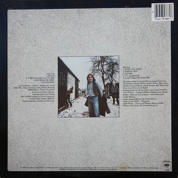 David Gilmour : David Gilmour (LP, Album, RP, Gat)