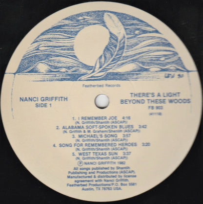 Nanci Griffith : There's A Light Beyond These Woods (LP, RE, Aus)