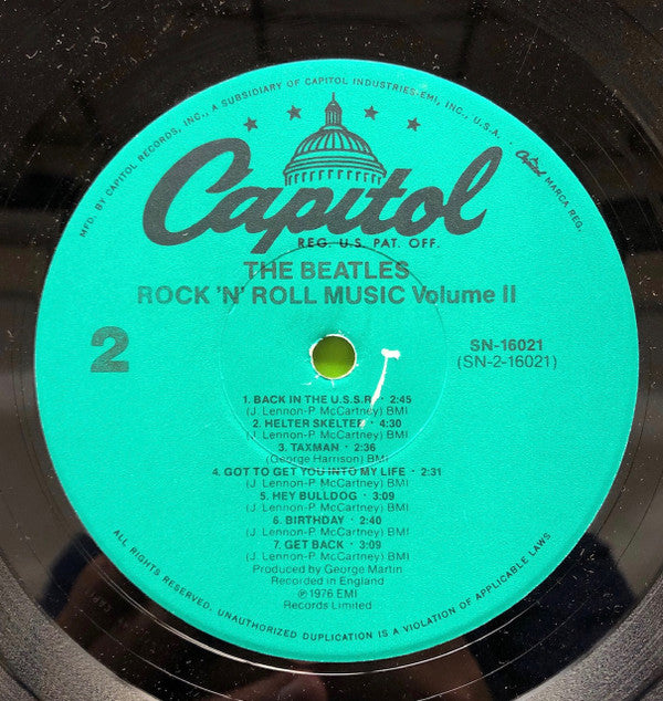 The Beatles : Rock 'N' Roll Music Vol. 2 (LP, Comp, Jac)
