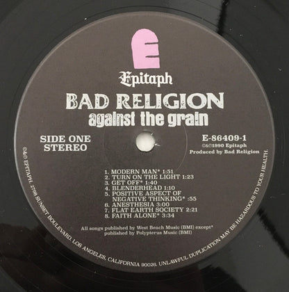 Bad Religion : Against The Grain (LP, Album, RE)