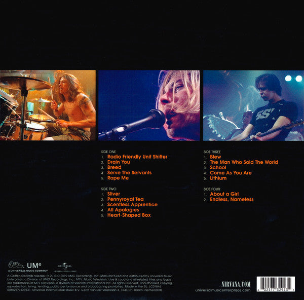 Nirvana : Live And Loud (2xLP, Album, Gat)