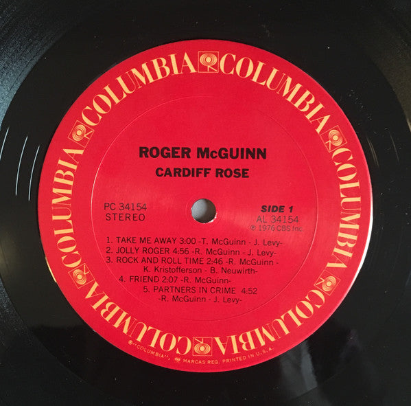 Roger McGuinn : Cardiff Rose (LP, Album, Pit)