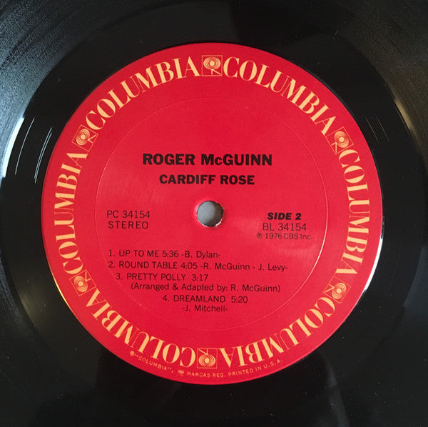Roger McGuinn : Cardiff Rose (LP, Album, Pit)