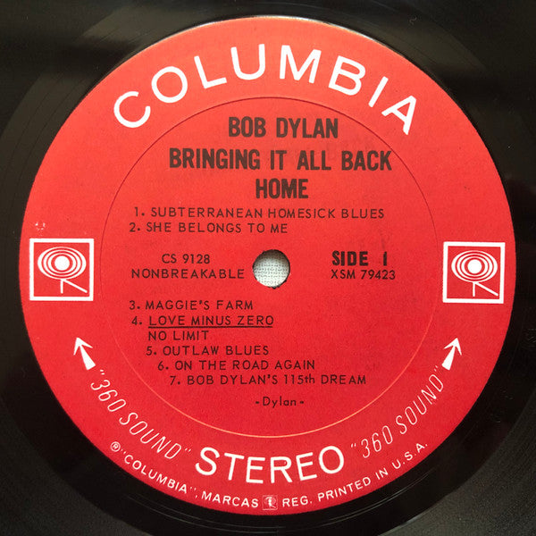 Bob Dylan : Bringing It All Back Home (LP, Album, RP, Pit)