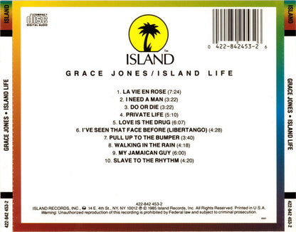 Grace Jones : Island Life (CD, Comp, RP)