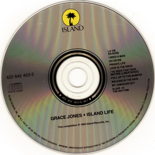 Grace Jones : Island Life (CD, Comp, RP)