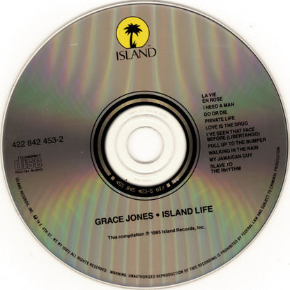 Grace Jones : Island Life (CD, Comp, RP)