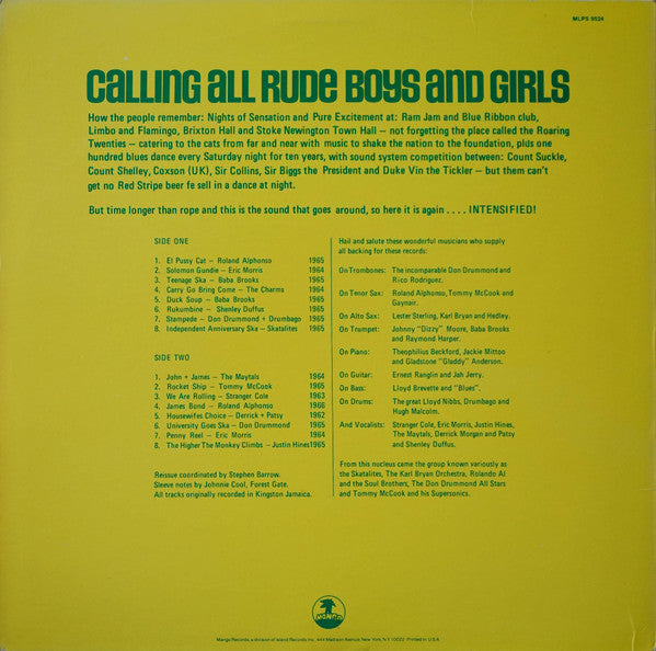 Various : Intensified! Original Ska 1962-1966 (LP, Comp)