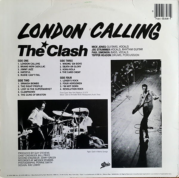 The Clash : London Calling (2xLP, Album, Pit)