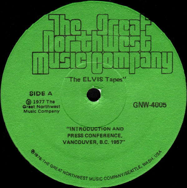 Elvis Presley : The Elvis Tapes (LP, Album, P/Mixed, PRC)