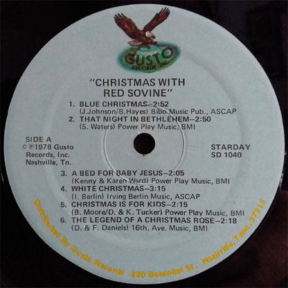 Red Sovine : Christmas With Red Sovine (LP, Album)