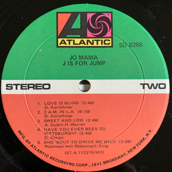 Jo Mama : J Is For Jump (LP, Album, MO )