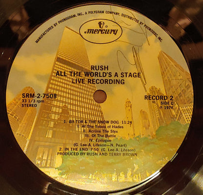 Rush : All The World's A Stage (2xLP, Album, PRC)