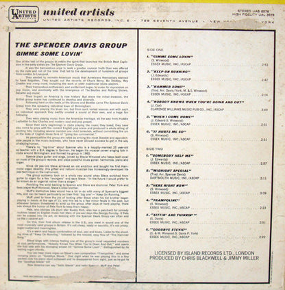 The Spencer Davis Group : Gimme Some Lovin' (LP, Album, Mono, Abb)