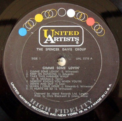 The Spencer Davis Group : Gimme Some Lovin' (LP, Album, Mono, Abb)