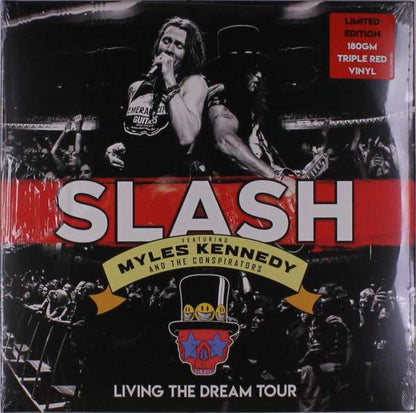 Slash (3) featuring Myles Kennedy and The Conspirators : Living The Dream Tour (3xLP, Album, Ltd, Red)