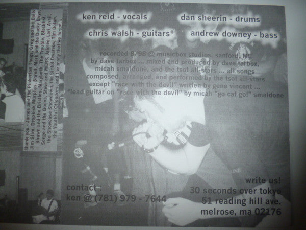 :30 Seconds Over Tokyo : The Ambition Of One... The Hatred Of All (7", EP, Cle)