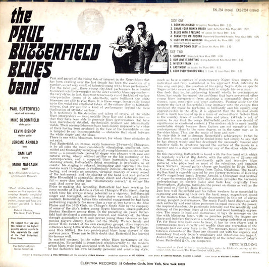 The Paul Butterfield Blues Band : The Paul Butterfield Blues Band (LP, Album, RE, Ter)