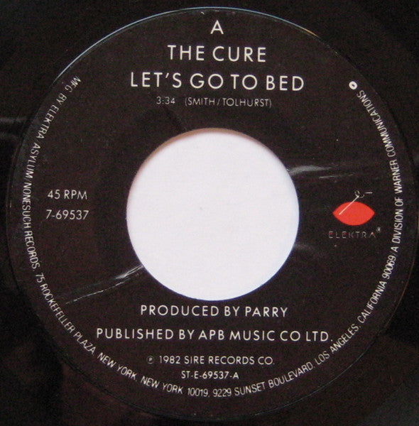 The Cure : Let's Go To Bed (7", Single)