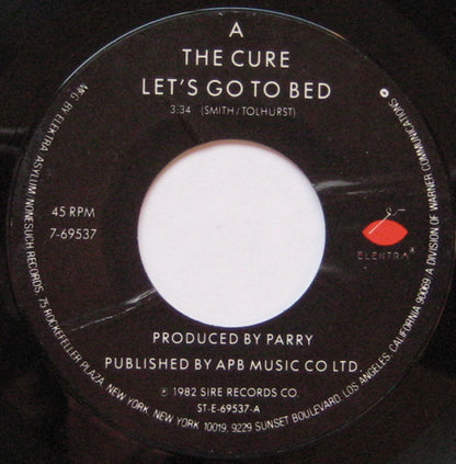 The Cure : Let's Go To Bed (7", Single)
