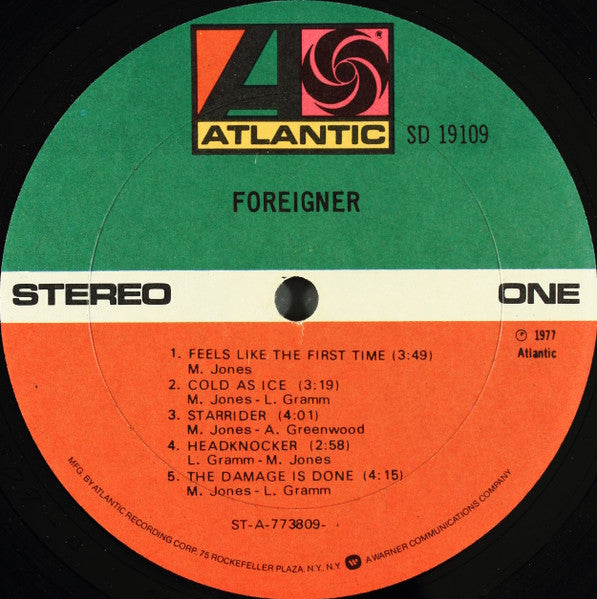 Foreigner : Foreigner (LP, Album, RE, Gol)