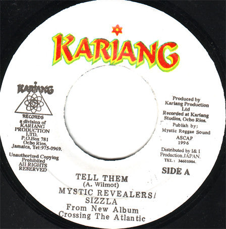 Mystic Revealers & Sizzla : Tell Them (7")