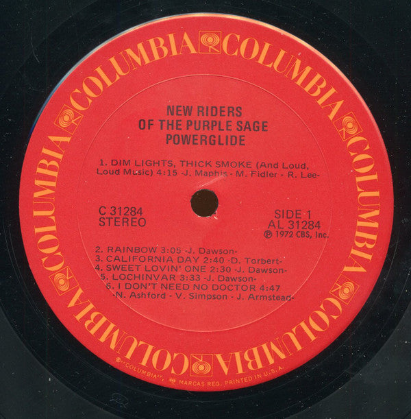 New Riders Of The Purple Sage : Powerglide (LP, Album, Pit)