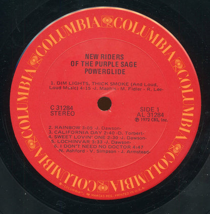 New Riders Of The Purple Sage : Powerglide (LP, Album, Pit)