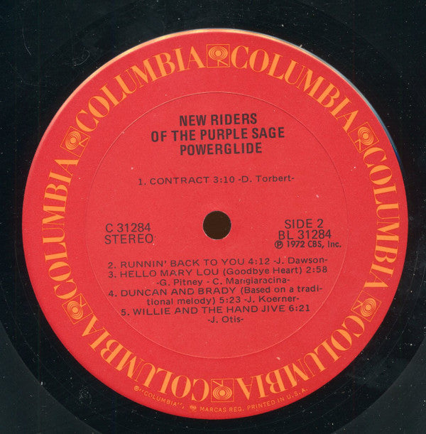New Riders Of The Purple Sage : Powerglide (LP, Album, Pit)