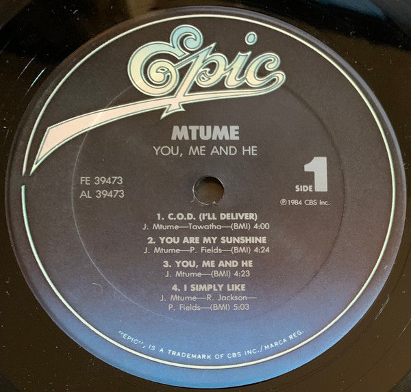 Mtume : You, Me And He (LP, Album, Car)
