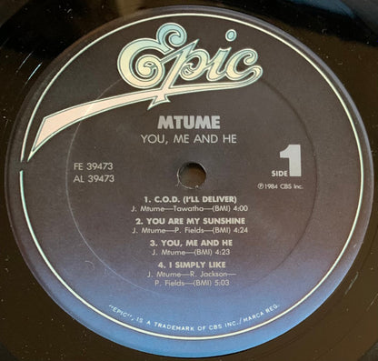Mtume : You, Me And He (LP, Album, Car)