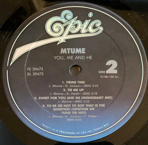 Mtume : You, Me And He (LP, Album, Car)