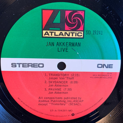 Jan Akkerman : Live (LP, Album, MO )