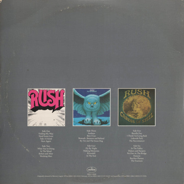 Rush : Archives (3xLP, Comp, Pit)