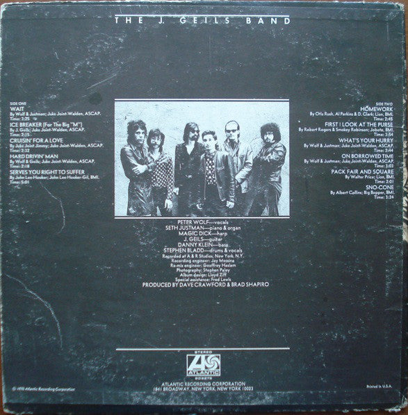 The J. Geils Band : The J. Geils Band (LP, Album, PR )