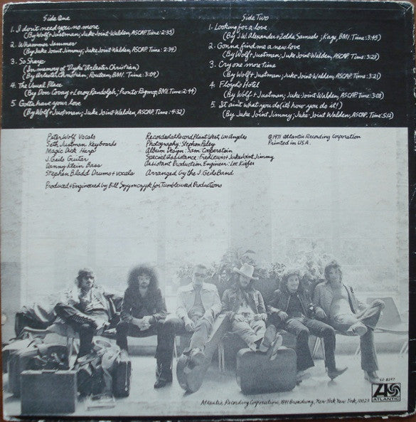 J. Geils Band* : The Morning After (LP, Album, PR )