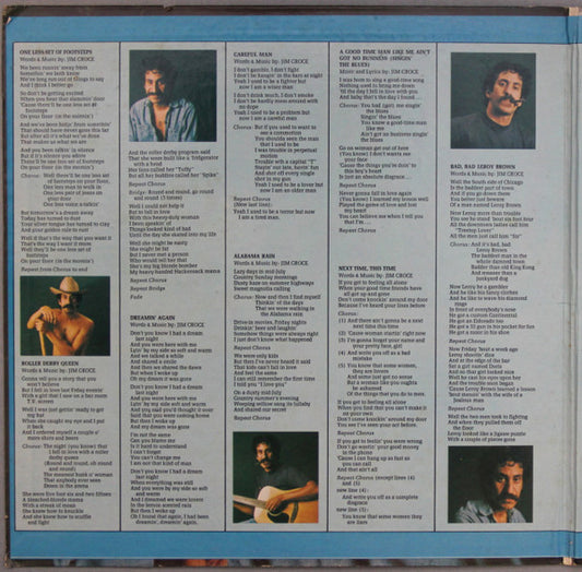 Jim Croce : Life And Times (LP, Album, RP, Pit)